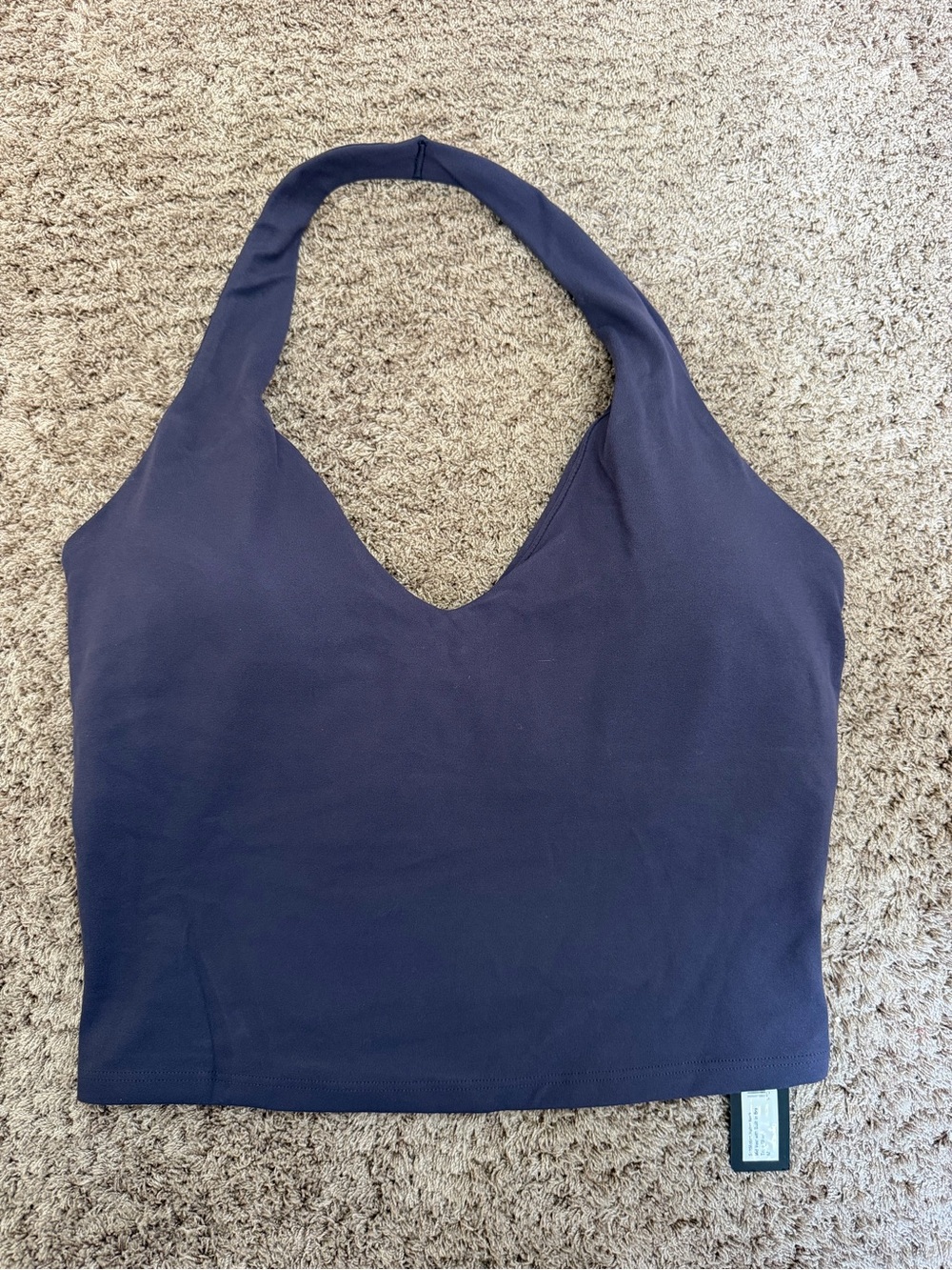 NWT: Oner Active Navy Halter Crop Tank Top - Picture 3 of 5